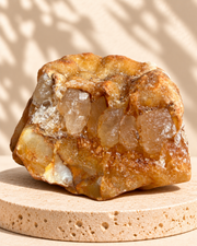 Piedra natural miel con cristales