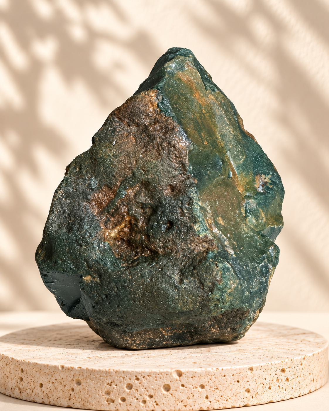 Piedra natural verde en bruto