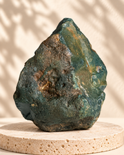 Piedra natural verde en bruto