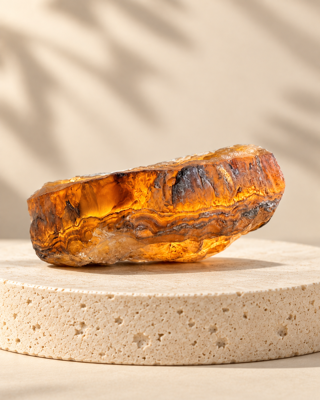 Piedra natural con cristales claros